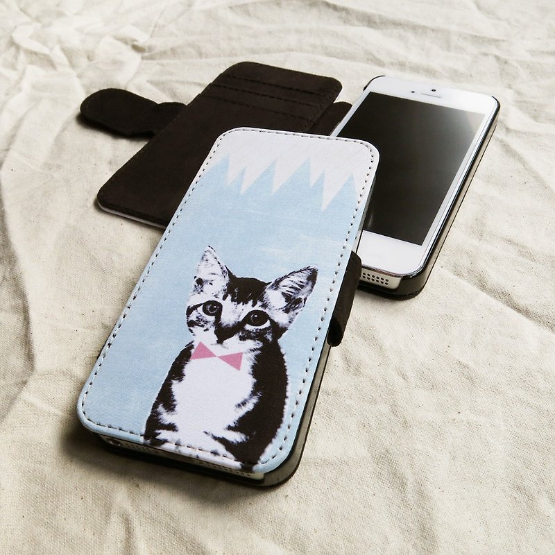 OneLittleForest - Original Mobile Case - iPhone 5, iPhone 5c, iPhone 4 - cats meow - เคส/ซองมือถือ - วัสดุอื่นๆ สีน้ำเงิน