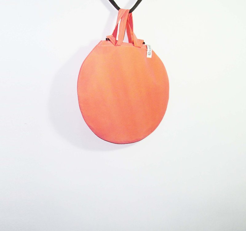 Wahr_ yellow through orange circle / shoulder bag / shopping bag - Messenger Bags & Sling Bags - Other Materials 