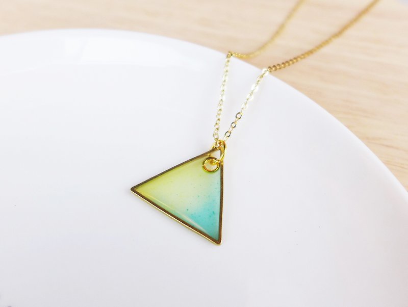 Transparent brass necklace [morning] -XIAO ◆ philosopher series handmade gifts special Valentine's Day exclusive - Necklaces - Other Metals Multicolor
