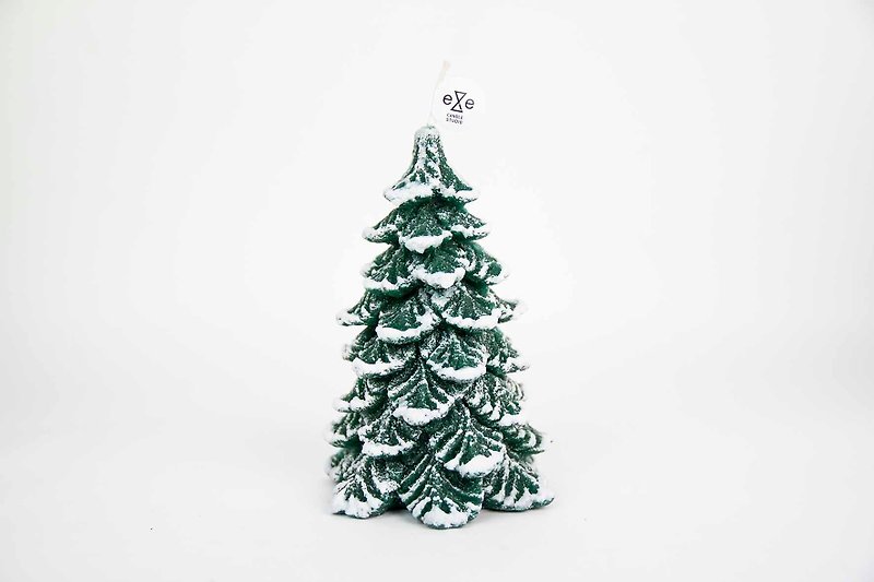 Snowy Pine Tree Candle - green - Candles & Candle Holders - Wax Green