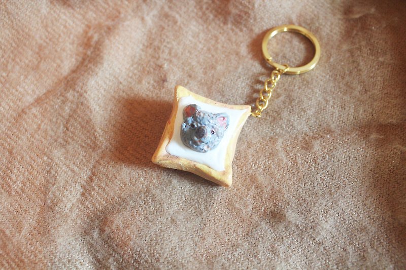 [Moses's warehouse] koala butter toast keychain - Other - Other Materials Blue