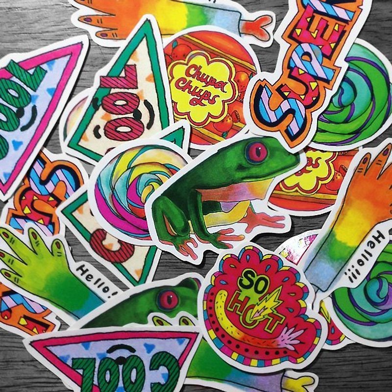 可愛的小東西貼紙(已併入好多形狀貼紙組) - Stickers - Paper Multicolor