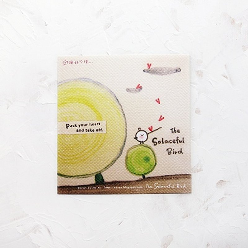 Don't Cry Bird Cool Card - Greet a Good Mood - การ์ด/โปสการ์ด - กระดาษ สีทอง