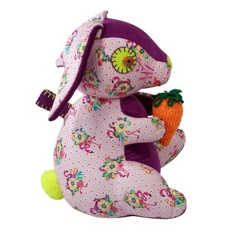 GINGER│デンマーク、タイデザイン - 動物の人形のドアストッパー - ウサギ - 置物 - その他の素材 ピンク