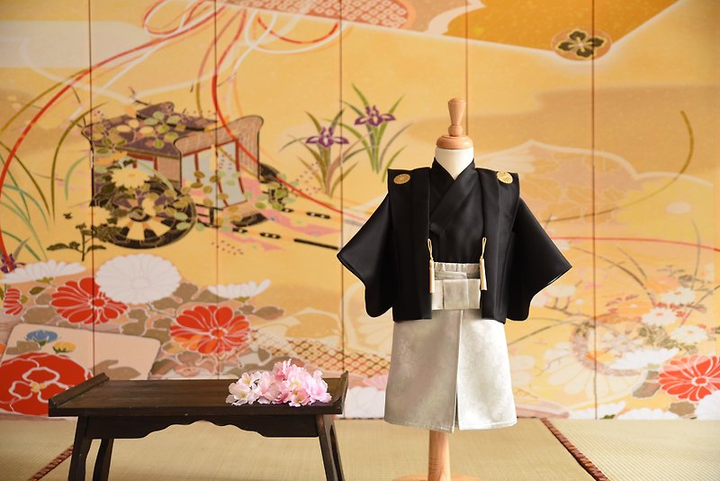 Angel Nina hand-made Japanese-style kimono male models custom birthday party cosplay party catch weeks - อื่นๆ - ผ้าฝ้าย/ผ้าลินิน สีดำ