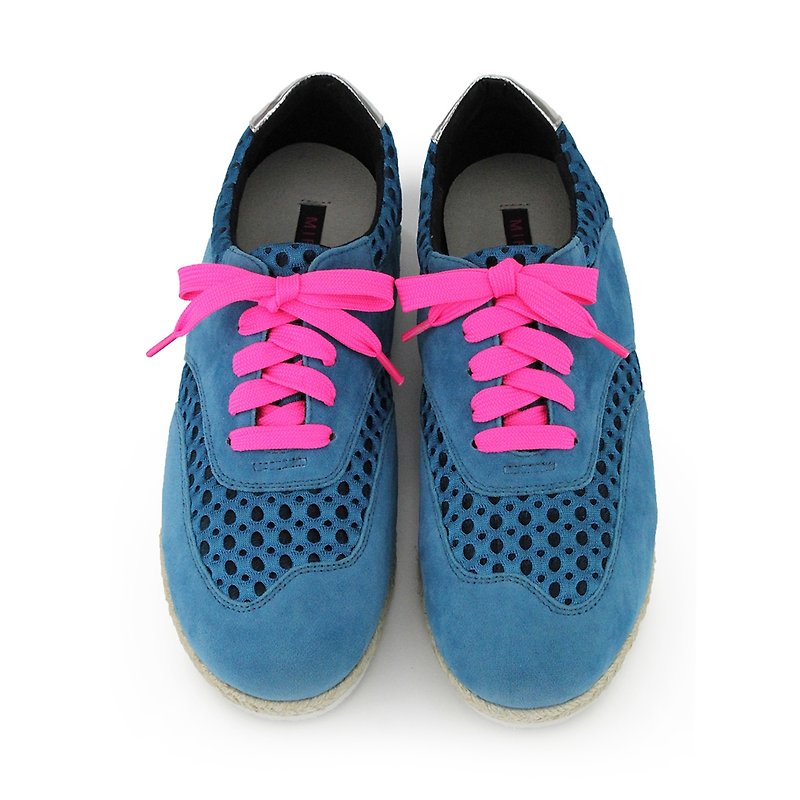 Sumatra Mandheling W1048 - รองเท้าลำลองผู้หญิง - หนังเทียม สีน้ำเงิน
