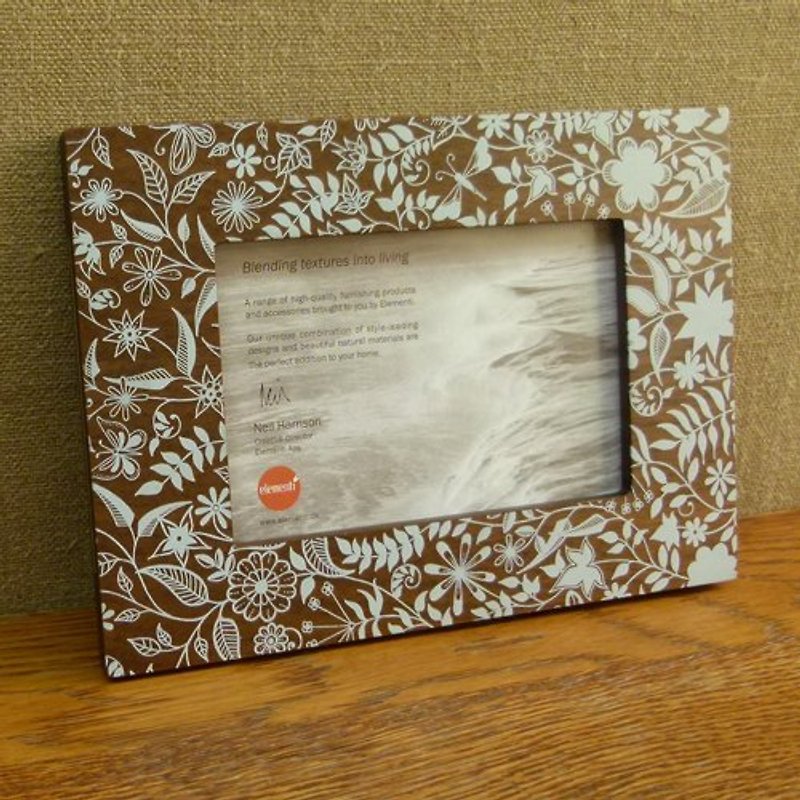 Granton Photo Frame for 4x6 (10 x 15cm) by Johanna Basford-2P141 - Picture Frames - Wood Brown