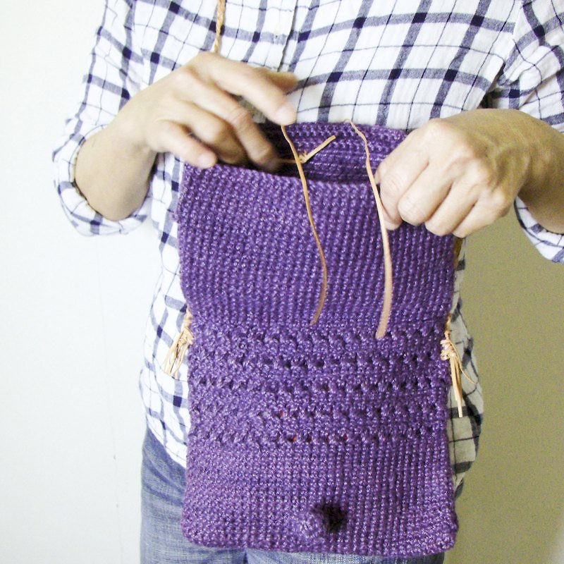 “母親節禮物九折!!!!”少女一下紫色小包 - 側背包/斜孭袋 - 其他材質 紫色