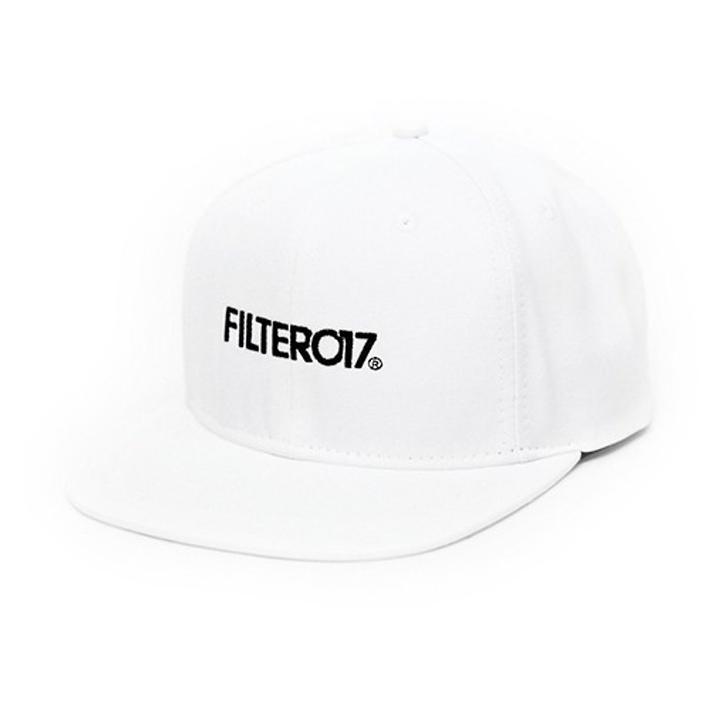 Filter017- 棒球帽 -  Design Fonts Snapback Cap 設計字體後扣式棒球帽 - 帽子 - 其他材質 白色