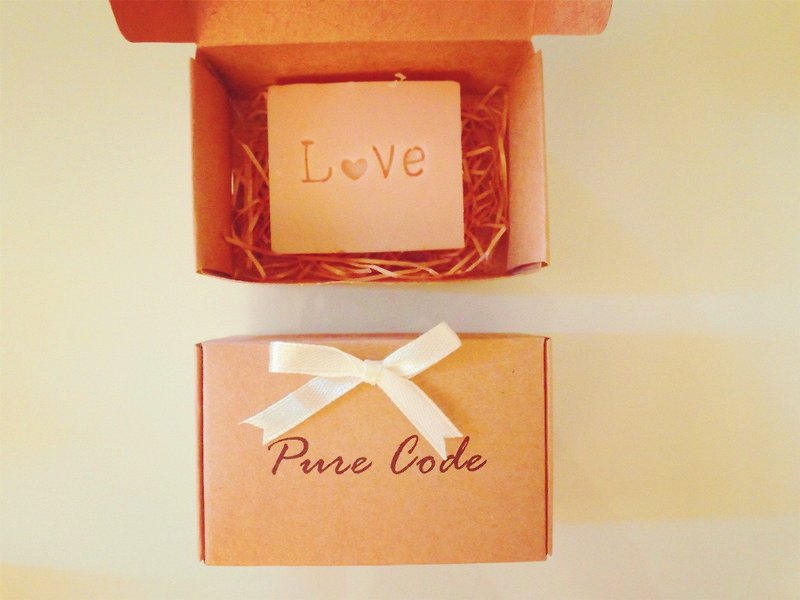 Pure Barcode - Rose Joy Gift Box - Small Square Soap 10pcs (Wedding Small Object) - Hand Soaps & Sanitzers - Plants & Flowers Pink