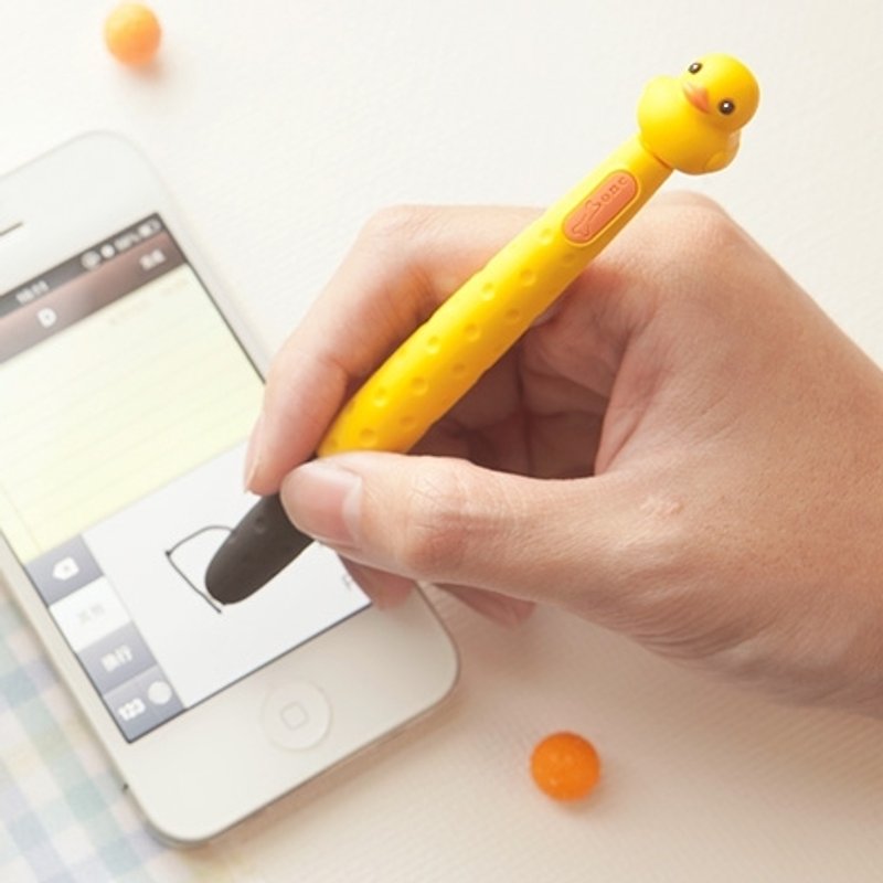 Stylus Pen Touch Pen dual modeling - Yellow Duck - แกดเจ็ต - ซิลิคอน สีเหลือง