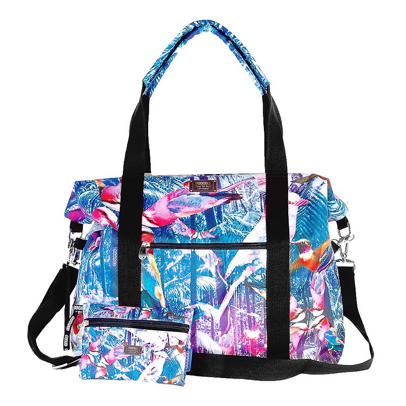COPLAY  travel bag- blue bird forest - กระเป๋าแมสเซนเจอร์ - วัสดุกันนำ้ สีม่วง