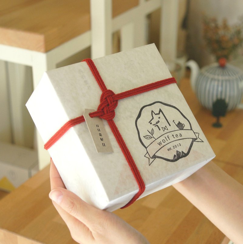【Langcha】Every day is a good day, unlimited blessings, knot gift box - ชา - อาหารสด สีแดง