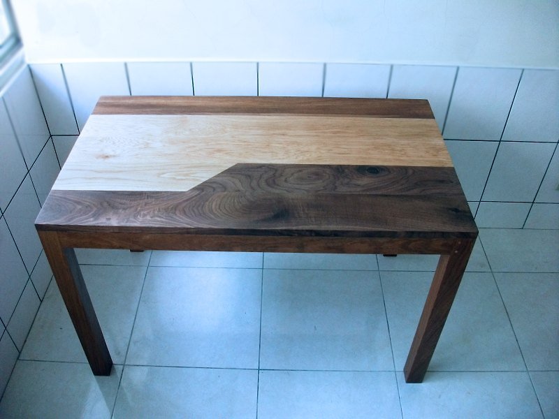 實木餐桌 - 餐桌/書桌 - 木頭 咖啡色