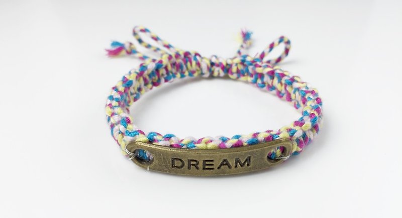 DREAM編繩系列（情人節款式）-彩色系 - 手鍊/手環 - 其他材質 多色