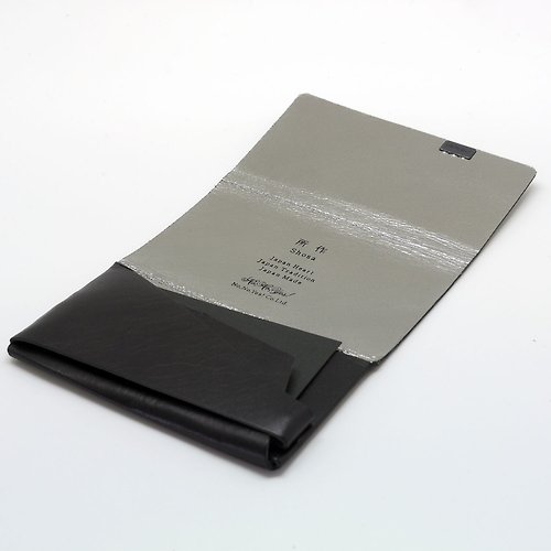 所作 SHOSA 日本手工-所作Shosa 植鞣牛皮 名片夾/卡夾 - 低調奢華款/黑銀