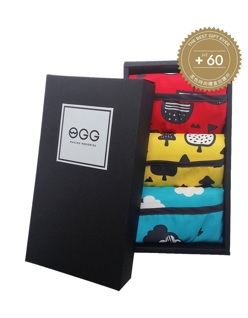 OGG black fashion gift box packaging (additional purchase) - กล่องของขวัญ - กระดาษ สีดำ