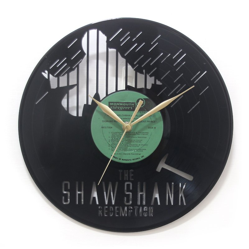 肖申克的救贖 【The Shawshank Redemption 】黑膠時鐘 - 時鐘/鬧鐘 - 其他材質 黑色