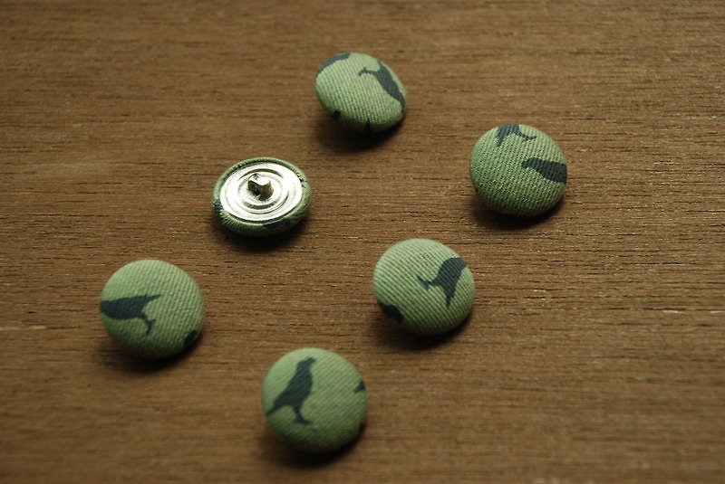 20mm cloth deduction - starling - Cuff Links - Other Materials Green