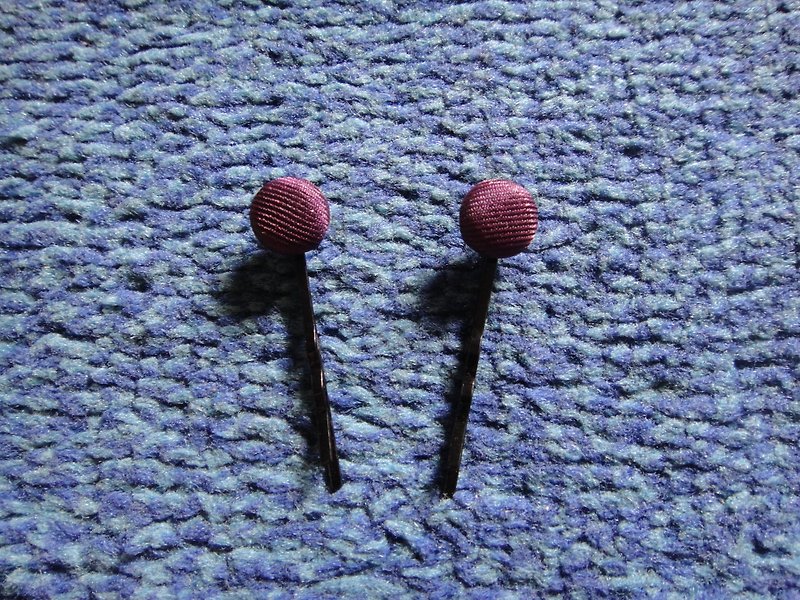 Sexy body purple button small hairpin C20ASZ12 - Hair Accessories - Other Materials Purple