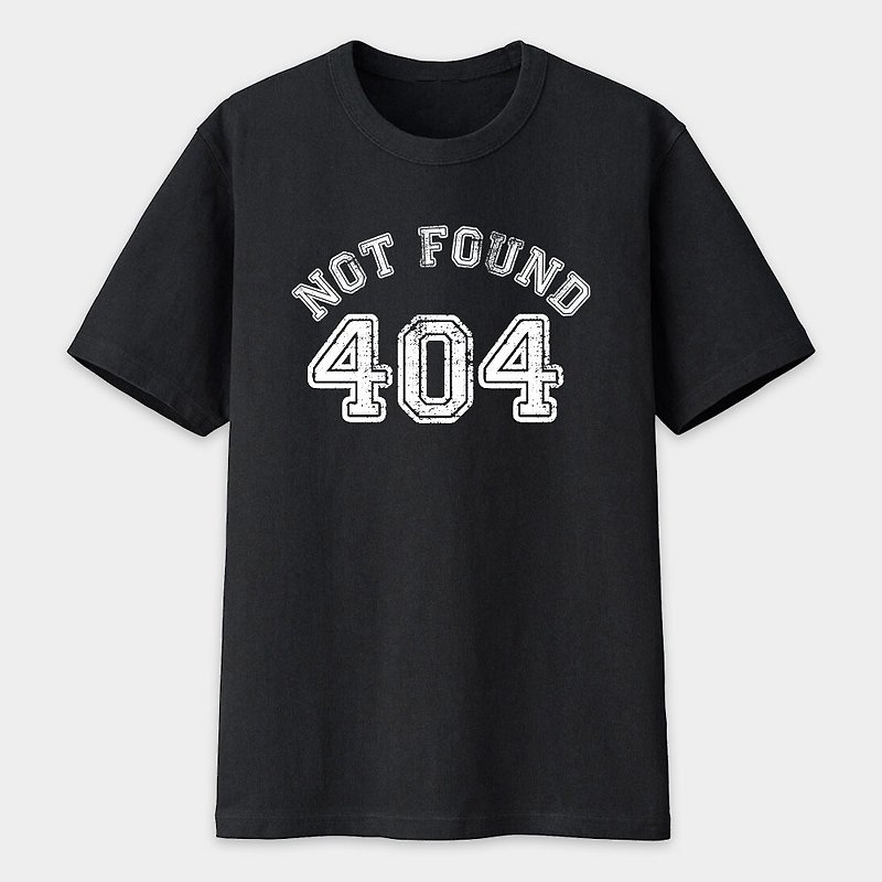 KUSO 趣味 文字梗 美國棉T  404 情侶 親子 大尺碼 T恤 PS004 - T 恤 - 棉．麻 黑色