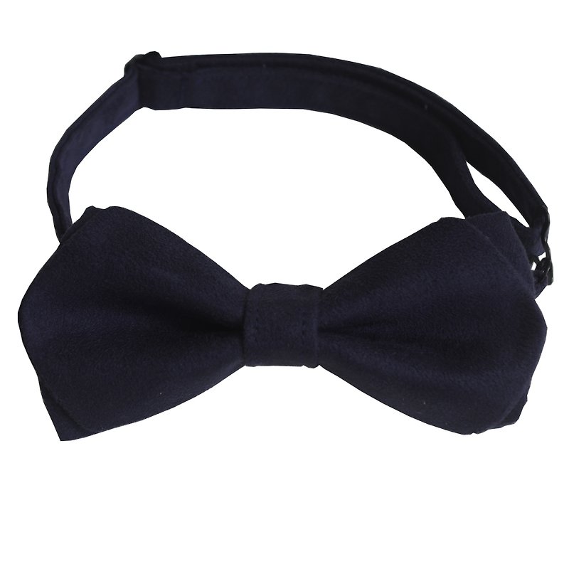 Small blanket bow tie calm dark blue - Bow Ties & Ascots - Other Materials Blue