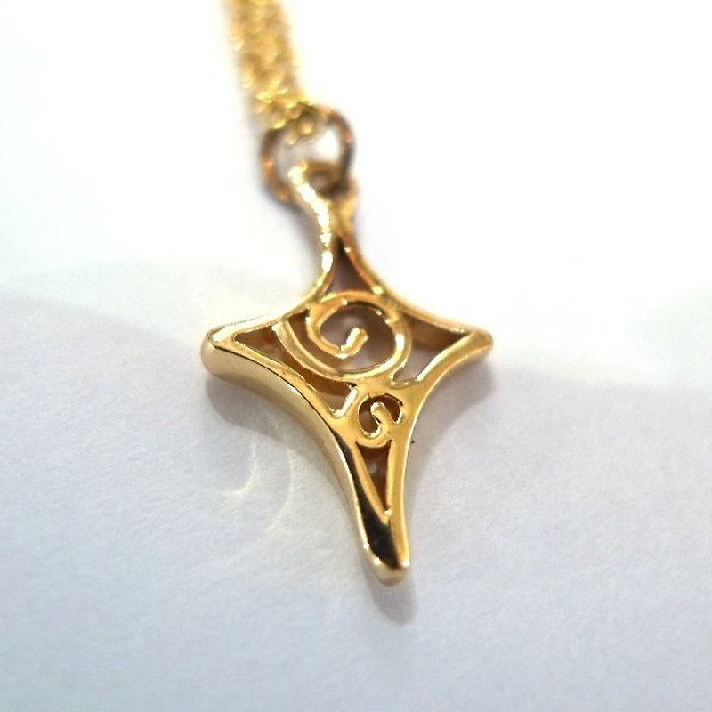 [Kim * Charlene ‧ hollow diamond jewelry] Star - copper / gold - Necklaces - Other Metals 