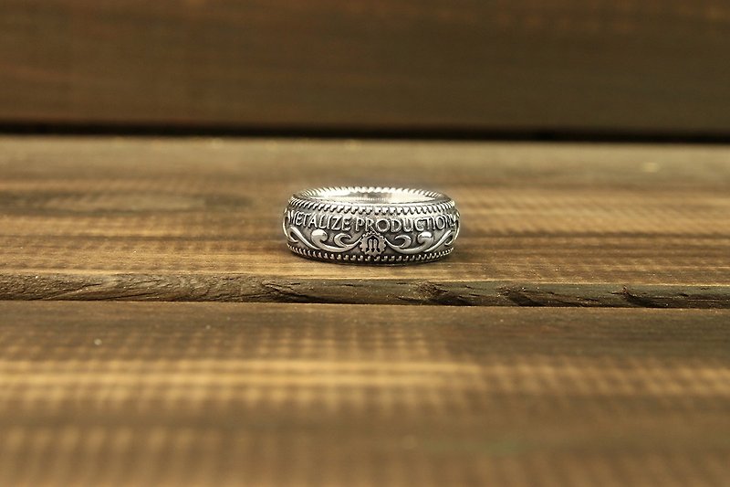 METALIZE] [925 Silver Carving Ring 925 Silver ring carved - แหวนทั่วไป - โลหะ 
