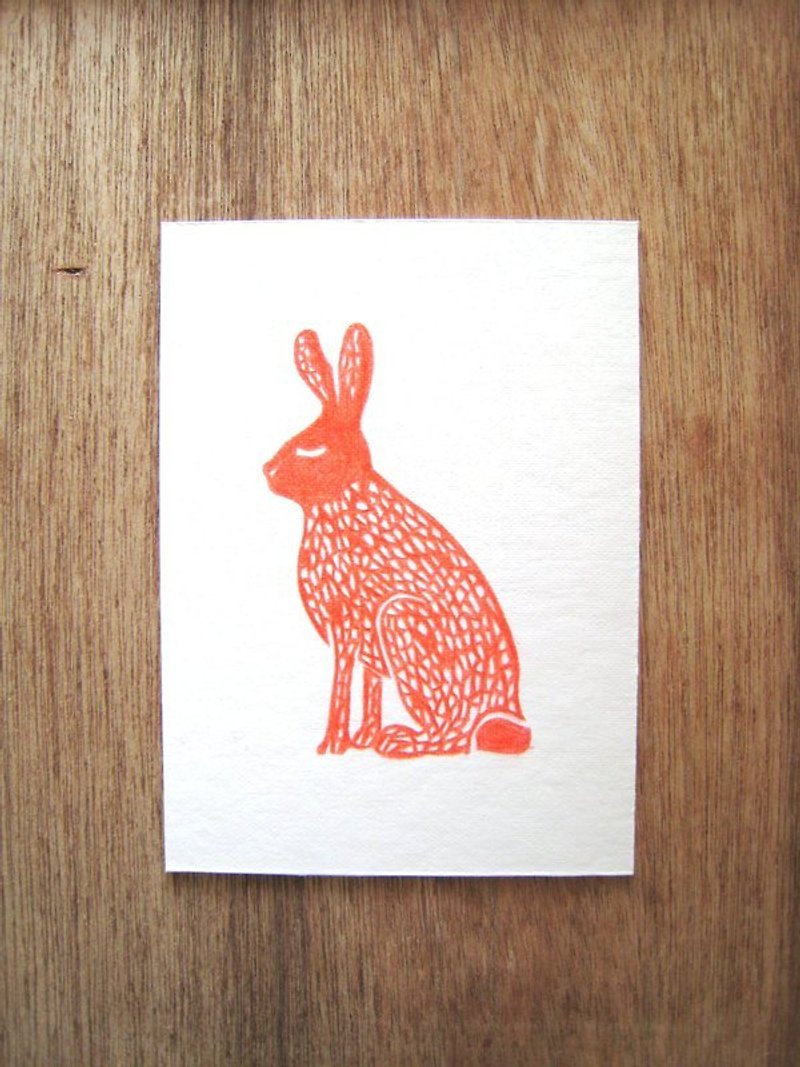 Elderly rabbit - Cards & Postcards - Paper Red