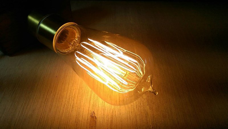 ST58レトロな白熱電球（シングルで） - 照明・ランプ - ガラス ブラック