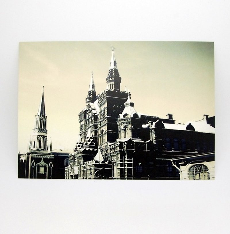 Travel Postcard: Red Square, Moscow, Russia - การ์ด/โปสการ์ด - กระดาษ สีกากี