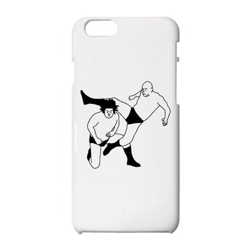 ジャンピングニーキック iPhone case - スマホケース - プラスチック ホワイト