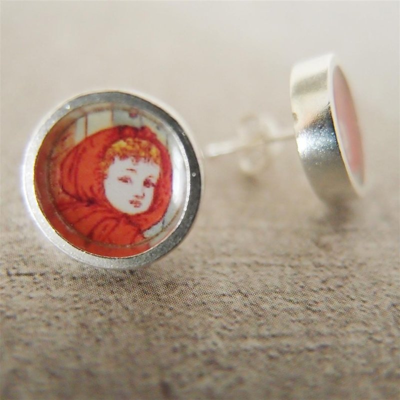 Little Red Riding Hood Silver Earrings - Earrings & Clip-ons - Other Metals 
