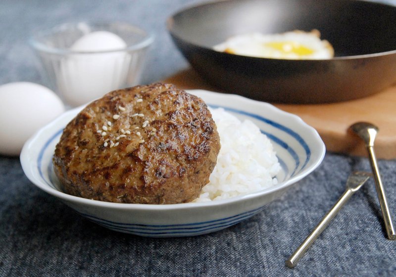 【手工厚切漢堡肉排 - 日式照燒口味】6入 - 料理包/調理包 - 新鮮食材 黃色