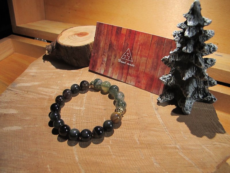 Moonlight in the swamp / handmade stone bracelet - Metalsmithing/Accessories - Other Materials 