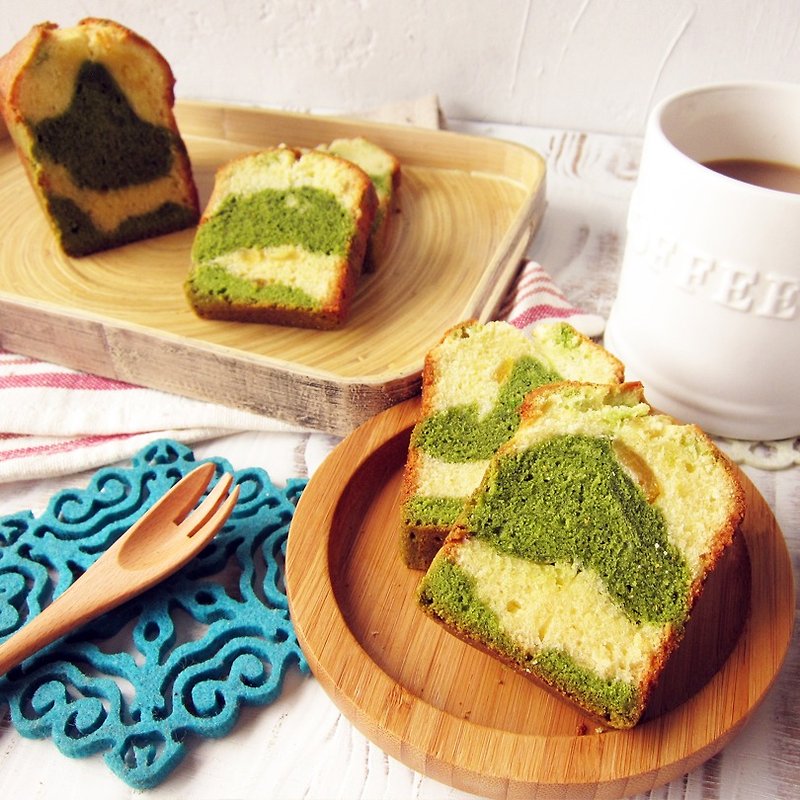 文旦抹茶パウンドケーキ 8枚入（箱） - ケーキ・デザート - 食材 グリーン