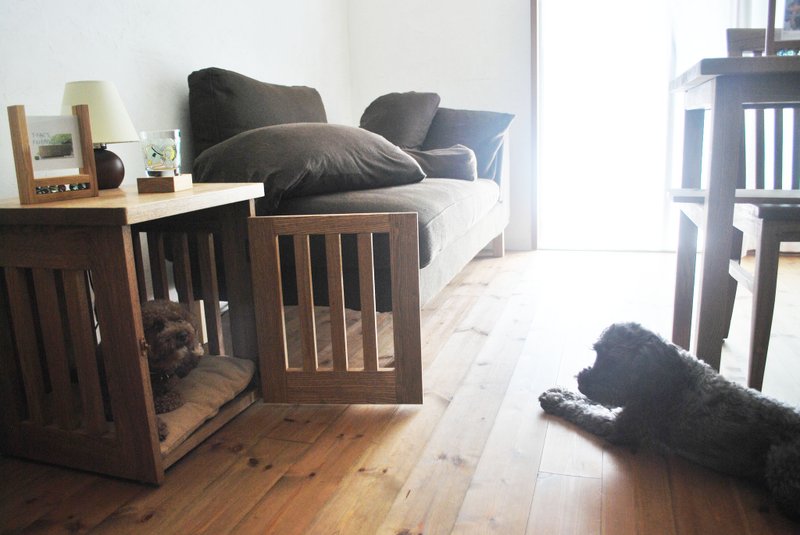 サイドテーブル　ペットケージ　犬小屋 - 其他 - 木頭 咖啡色