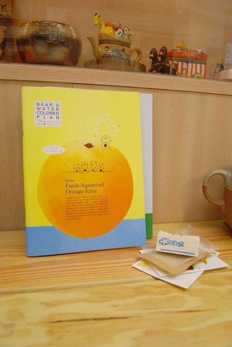小熊隨身行事曆-柳橙 - สมุดบันทึก/สมุดปฏิทิน - กระดาษ 