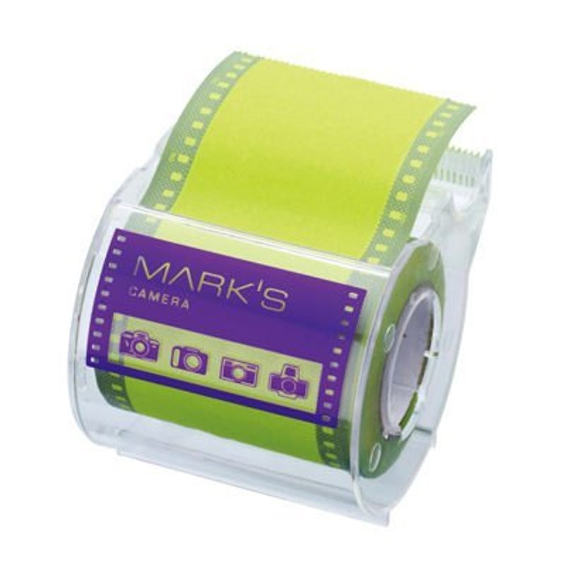 Marks Sticky Roll Memo 玩攝影 膠卷底片造型 自黏便條貼(綠) - สติกเกอร์ - กระดาษ สีเขียว