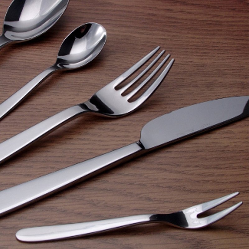 [Japan Shinko] Designer Series Made in Japan-Hejing Shibata Fumie-Tableware Gift Box-5 Piece Set - Cutlery & Flatware - Stainless Steel Silver