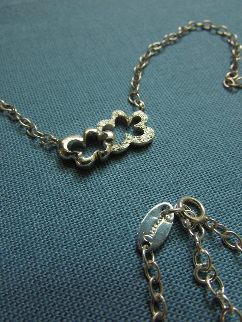 cloud necklace | mittag jewelry | handmade and made in Taiwan - สร้อยคอ - เงิน สีเงิน