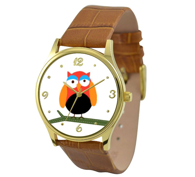 Owl Watch - นาฬิกาผู้หญิง - โลหะ สีทอง
