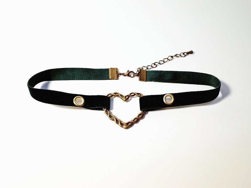 Jungle Green Choker , Necklace (4 colors) - Necklaces - Other Materials Green