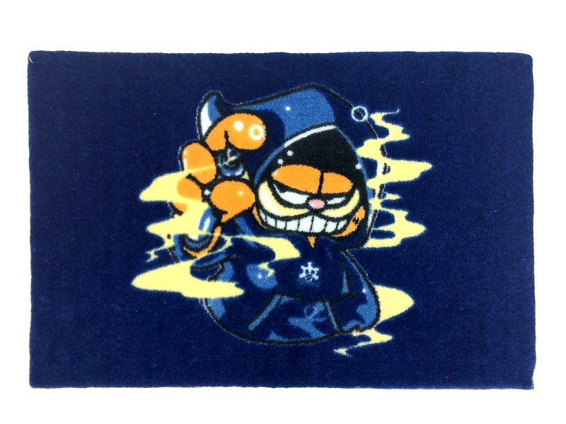 加菲貓魔法師藍色地毯 - 被/毛毯 - 棉．麻 藍色