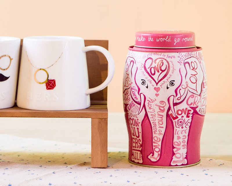 【Out of Print】Love Pink Elephant Tea Pot (Including Kenya Earth Tea/20 Stereo Tea Bags/Without Teacup) - Tea - Fresh Ingredients Pink