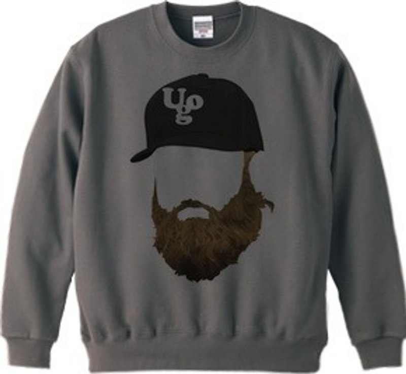 beard cap4 (sweat10.0oz chacoal) - Men's T-Shirts & Tops - Other Materials Gray