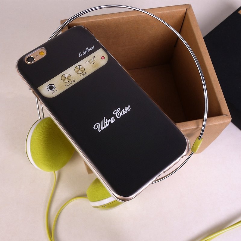 香港原創設計  音樂系列-結它音箱 iPhone X,  iPhone 8,  iPhone 8 Plus,  iPhone 7, iPhone 7 Plus, iphone 6/6S , iphone 6/6S PLUS, Samsung Galaxy Note 7 透明手機殼 - 手機殼/手機套 - 塑膠 黑色