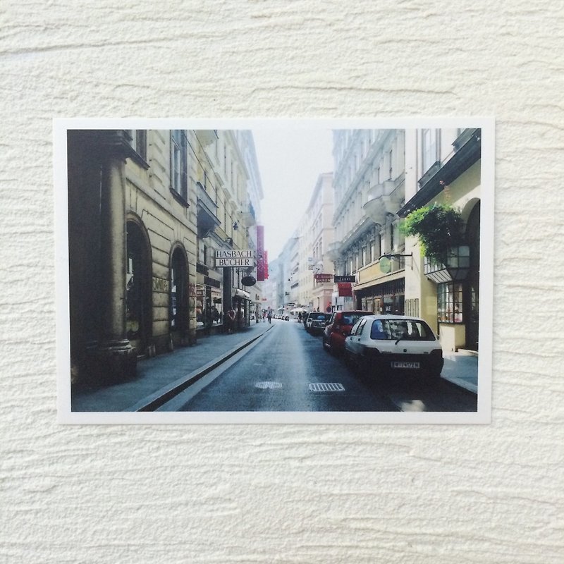 Vienna street postcard - การ์ด/โปสการ์ด - กระดาษ หลากหลายสี