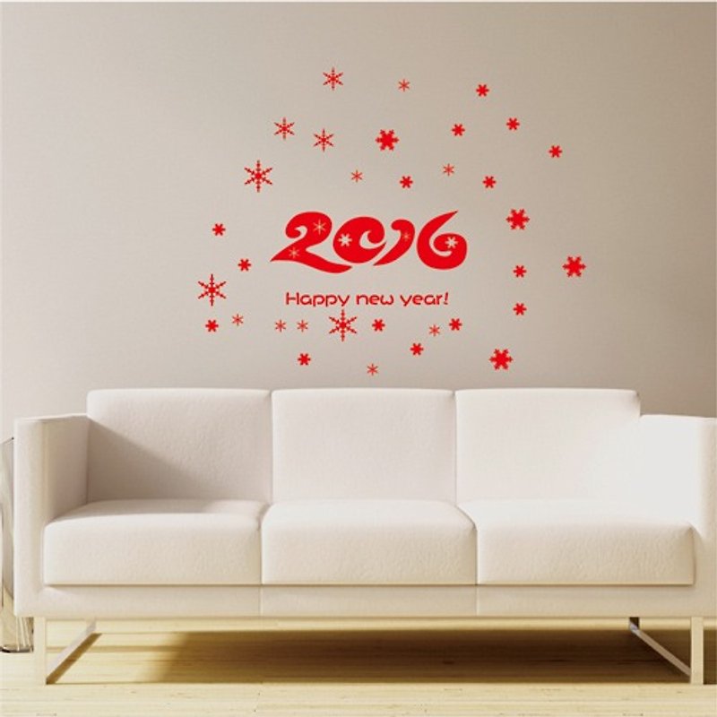 Smart Design Creative trace wall stickers ◆ 2016 Chinese New Year 8 color options - ตกแต่งผนัง - กระดาษ สีแดง