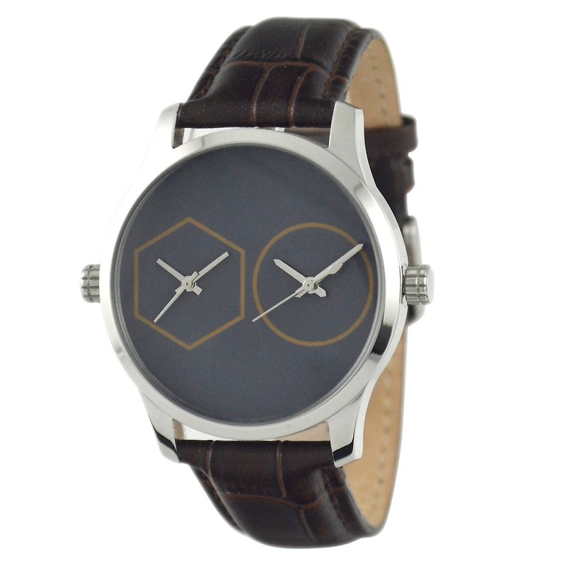 Dual Time Watch-Free Shipping Worldwide - Men's & Unisex Watches - Other Metals 